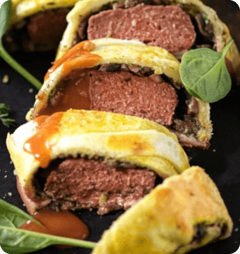 Beef Wellington mit Plant-Based Steak