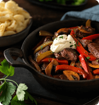 Stroganov mit Plant-Based Beef Chunks The Green Mountain Vegan